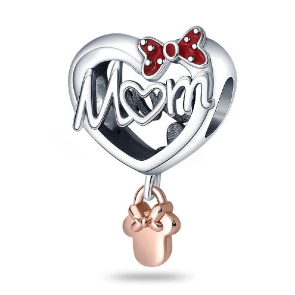berloque charm mom minnie  prata 925
