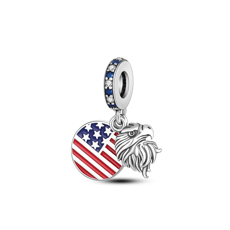 berloque charm usa  prata 925