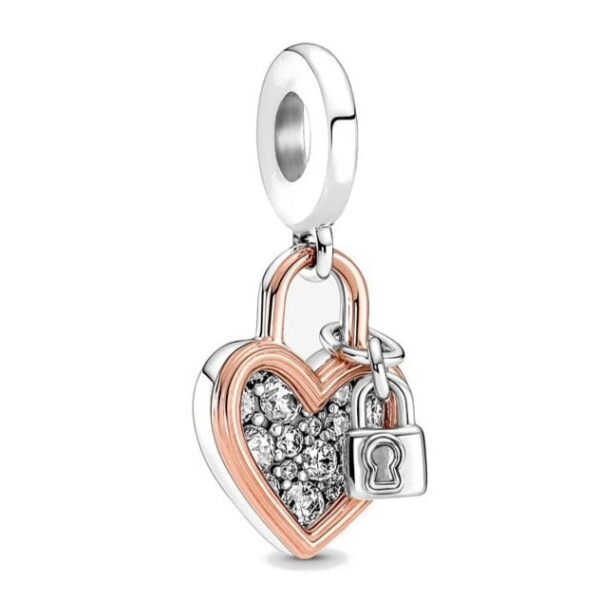 berloque charm secret love  prata 925