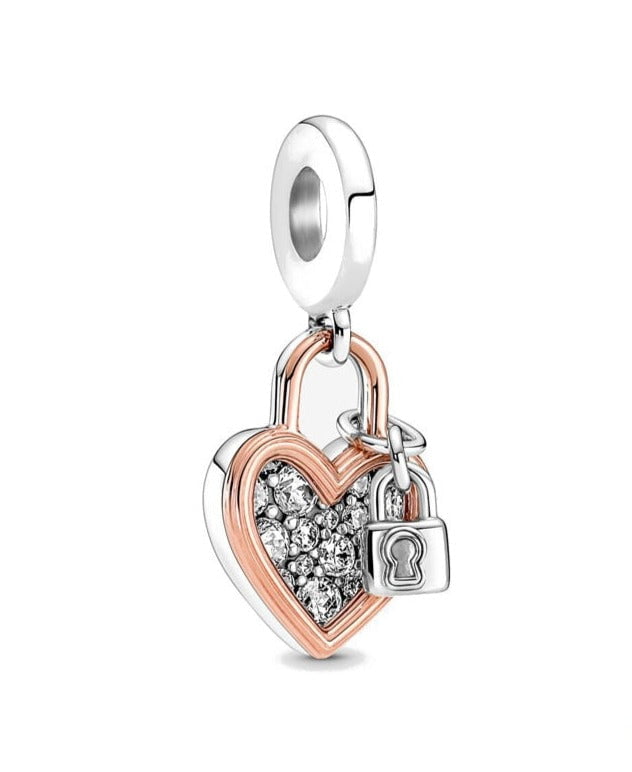 berloque charm secret love  prata 925