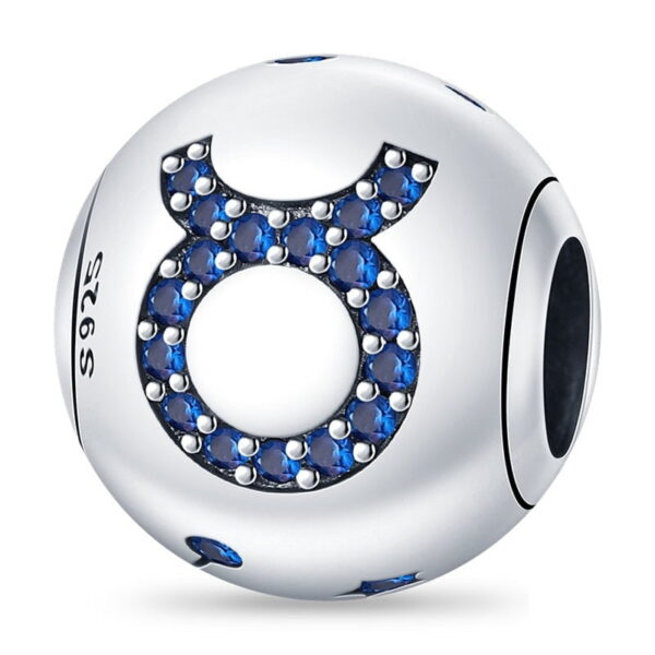berloque charm signo touro  prata 925