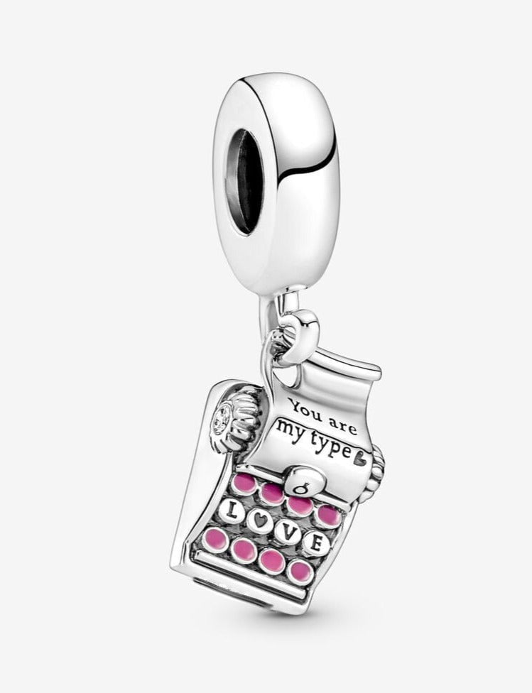 berloque charm carta de amor  prata 925