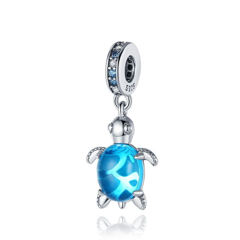 berloque charm tartaruga marinha  prata 925