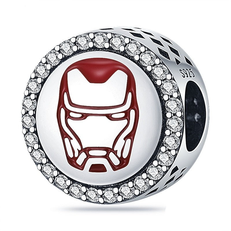 berloque charm iron man  prata 925