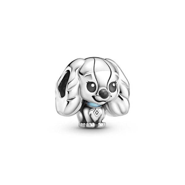 berloque charm dama  prata 925