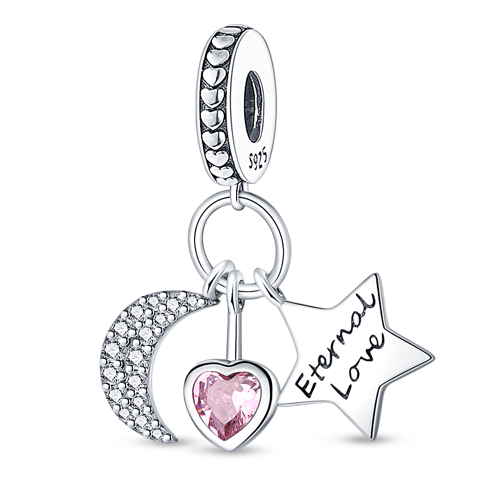 berloque charm eternal love  prata 925