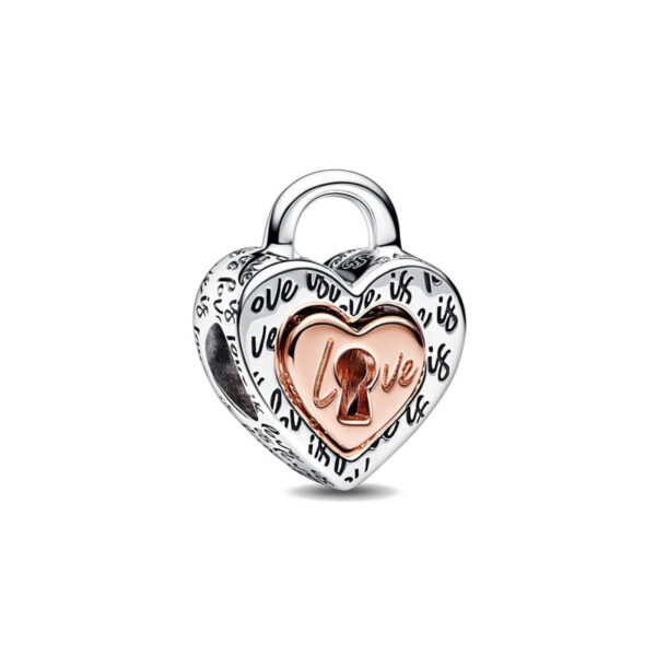 berloque charm amor  prata 925