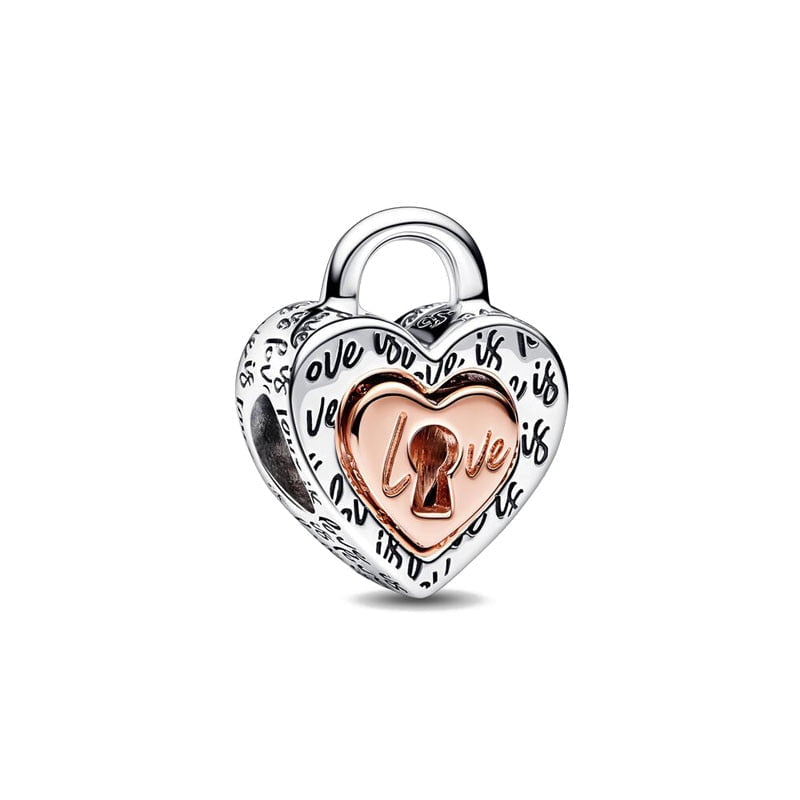berloque charm amor  prata 925