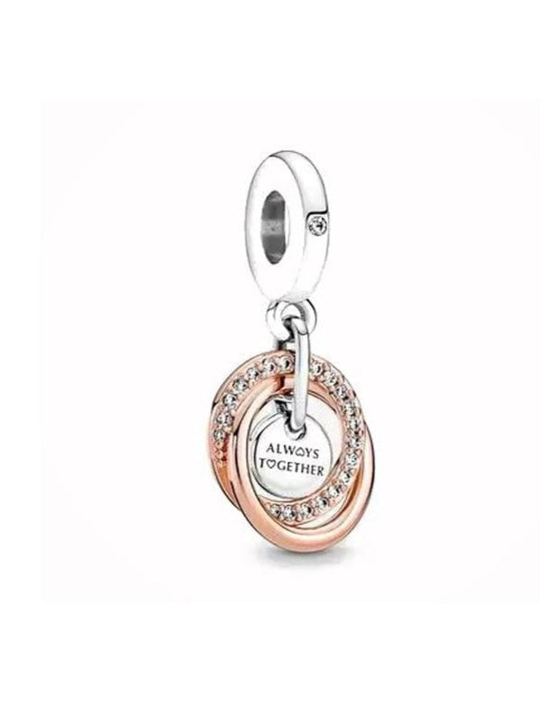 berloque charm sempre juntos  prata 925