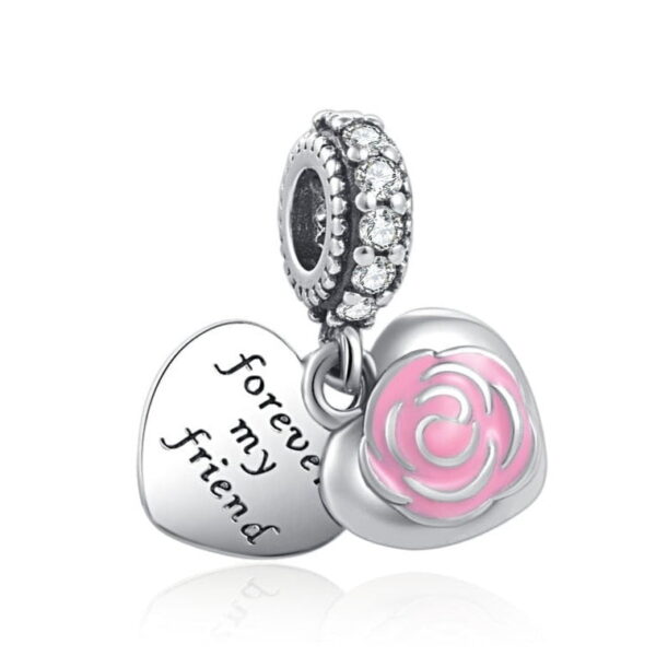 berloque charm friend  prata 925