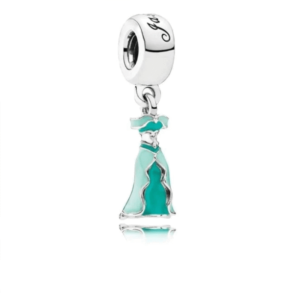 berloque em prata  charm coleo princesas jasmine