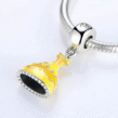 berloque em prata  charm coleo princesas bela