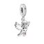 pendente em prata  charm coruja edwiges harry potter