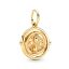 pendente em prata com banho de ouro  charm vira tempo harry potter