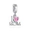 berloque charm i love my mom  prata 925