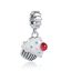 berloque charm cupcake  prata 925