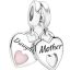 berloque charm me e filha  prata 925
