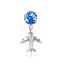 berloque charm travel the world  prata 925
