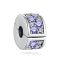berloque charm purple  prata 925