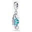 berloque charm cavalo marinho  prata 925