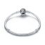 bracelete  pulseira  em prata de lei 925  fechamento floral