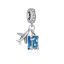 berloque charm travel  prata 925