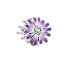 berloque charm purple flower  prata 925