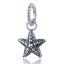 berloque charm estrela do mar  prata 925