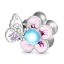 berloque charm magic flower  prata 925