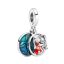 berloque charm lilo stitch  prata 925